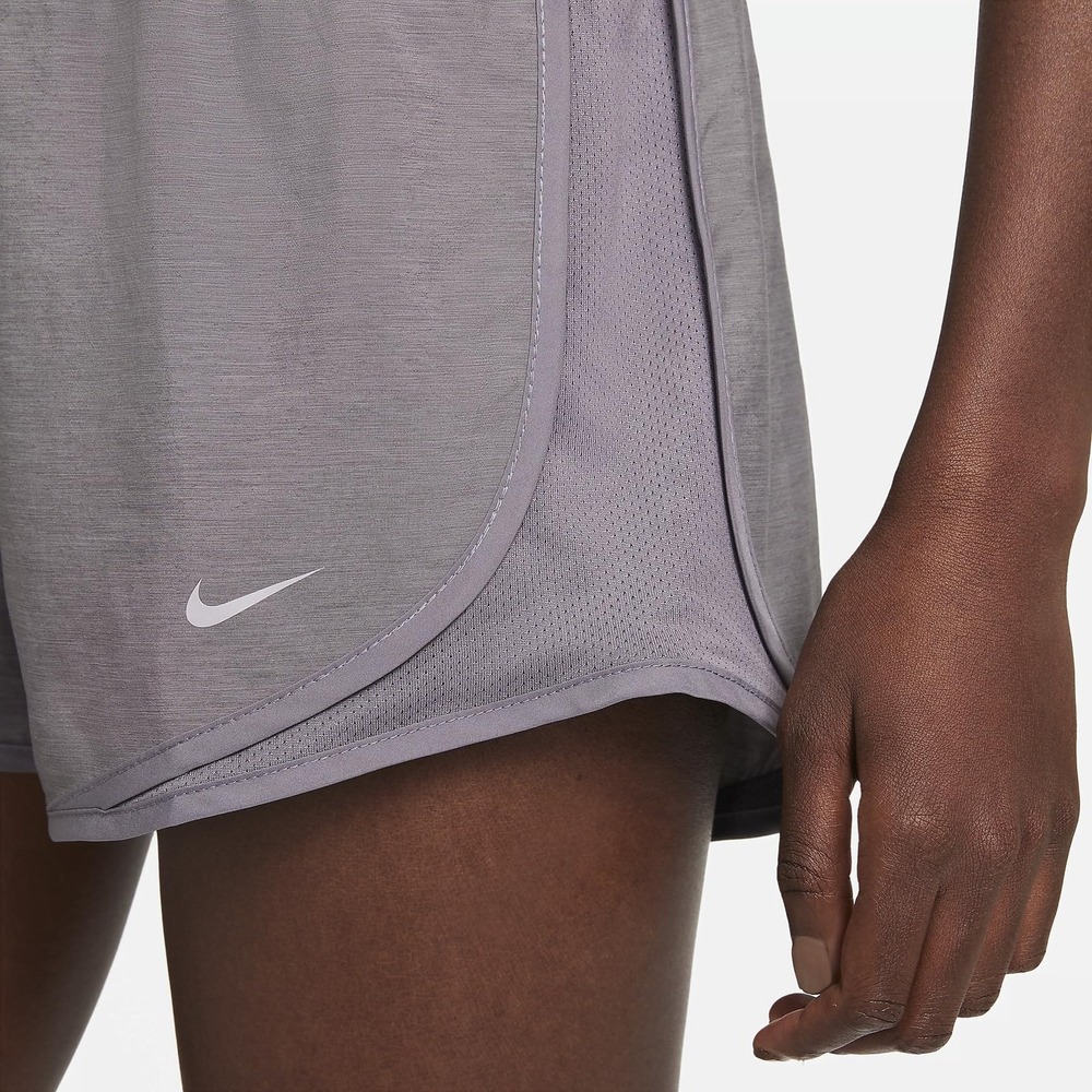 Nike Tempo Luxe Running Shorts Mesh Side Panels Heather Gray Womens S NWT - Picture 4 of 6